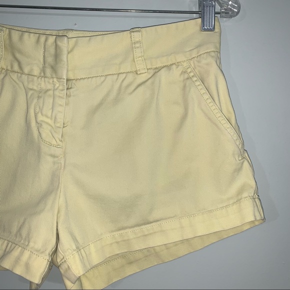J.Crew size 2 low fit yellow shorts - Picture 3 of 15